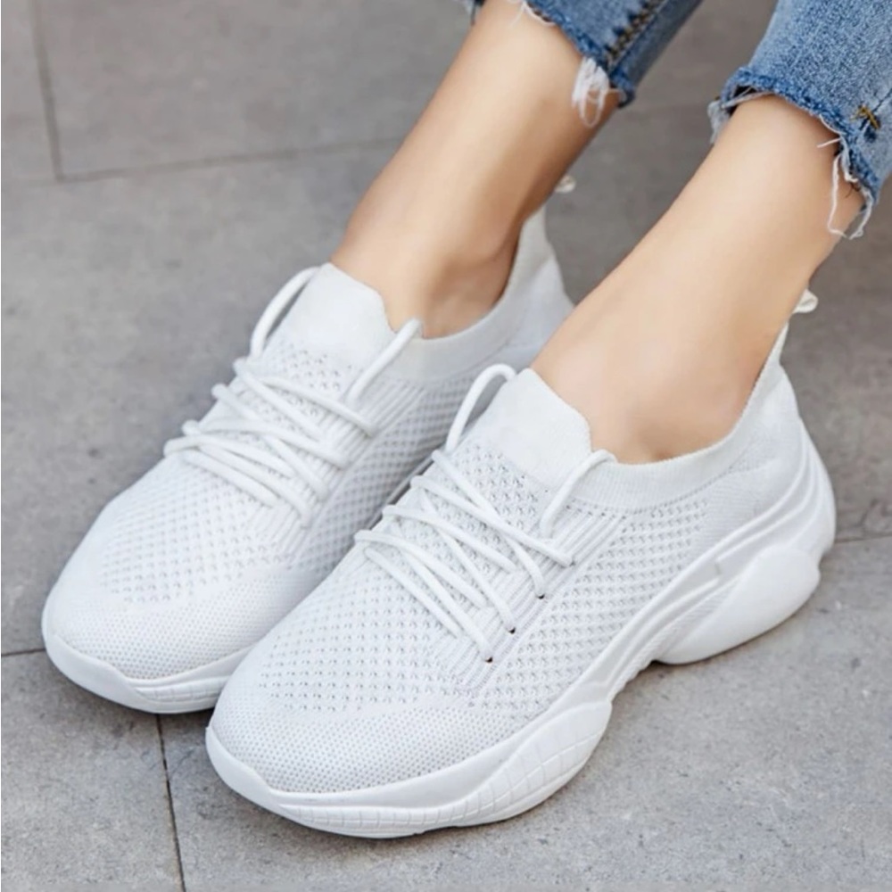 🪩5 for $25🪩
Lace Up Knit Chunky Sneakers SHEIN